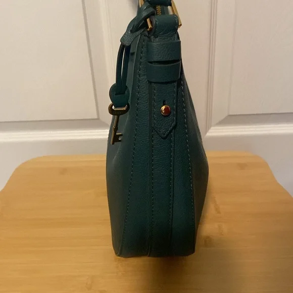 FOR LESLIE🖤FOSSIL🖤Shae Teal Large Hobo/NWOT - Picture 7 of 10